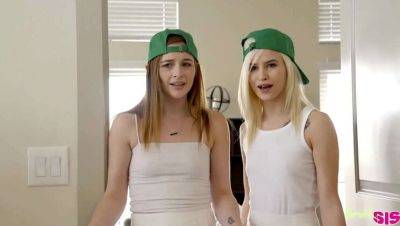 Kiara Cole - Danni Rivers - Blonde Teen Kiara Cole & Redhead Danni Rivers Share a Hard Cock - porntry.com