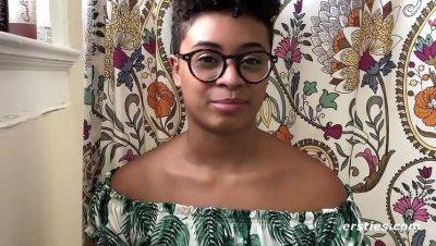 Hot Ebony Amateur Plays with Her Big Tits and Toys for the Camera - xxxfiles.com