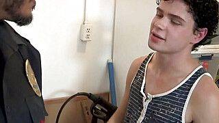 A storage room BBC bareback quickie - ah-me.com