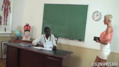 Joslyn James in Big Black Teacher Cock! Clip#1 - hotmovs.com