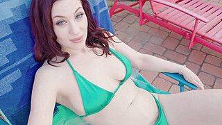 Jessica Ryan - Anthony Pierce - Milf deepthroating poolboys big cock - ah-me.com