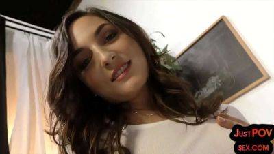 POV Fuck with Dirty Talking Amateur Teen - Small Tits & Shaved Pussy - porntry.com