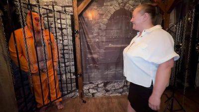 Governess Domination: Piggy Slave Humiliated in Dungeon with Big Tits and Body Hair Fetish - porntry.com - Britain