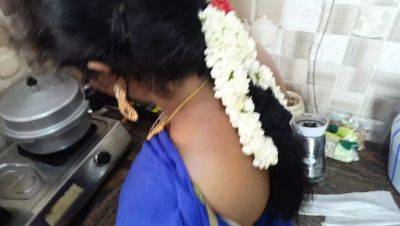 Indian Housewife Cheats with Maid in Kitchen Threesome - Desi Aunty Fingering & Moaning - porntry.com - India