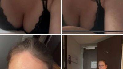 German amateur Saskialove87 gets completely blanked doggy style in hotel room with big natural tits and chubby mom bod - xxxfiles.com - Germany