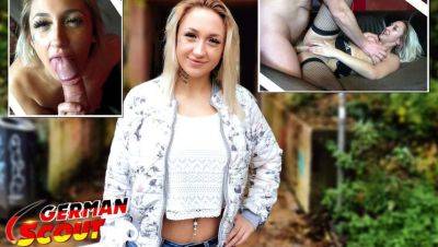 German Scout Gina First Time Casting Fuck - Blonde Teen with Big Dick on Street - xxxfiles.com - Germany