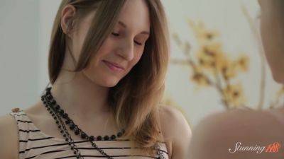 Hot Blondes Zelus A & Zerynthia B Ride The Same Fat Dick! - hotmovs.com