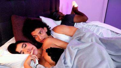 Step Mom Gets Helped By Step Son In Bed - Big Tits Latina MILF Riding Cock - veryfreeporn.com - Colombia