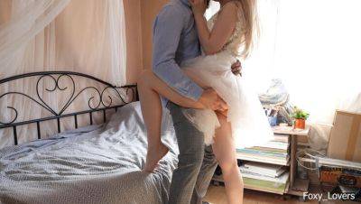 Blonde Bride Fucks Ex Before Wedding - Passionate Doggy Style Quickie - porntry.com