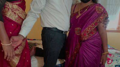 Indian Housewife Threesome Roleplay Fucking with Pushpa Valli, Wonder, Laxi Ammu - porntry.com - India