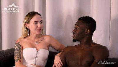 Bella Mur - Blonde Bella Mur Takes Huge BBC from Romeo First in Hardcore Interracial Sex - veryfreeporn.com