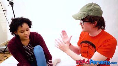 Jade Jenson In Beautiful Ebony Ball Licking And Cock Sucking - hotmovs.com