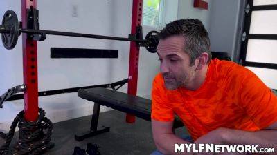 Busty Blonde Milf Moans From Having Her Pussy Smashed In The Gym With Andi Avalon - hotmovs.com