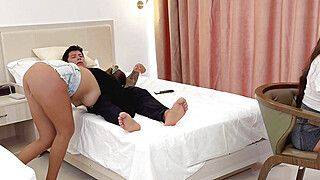 Husband cheats on his wife by fucking his stepdaughter right in front of her... - ah-me.com