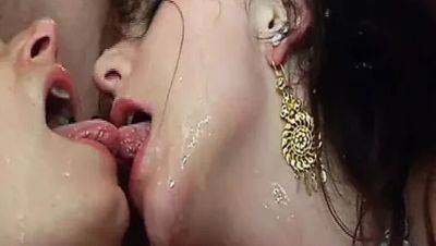 French Amateur Threesome DP Orgy with Nathalie Vanadis and Rick Angel - Hot Brunette Takes Massive Facial Cumshots - xxxfiles.com - France