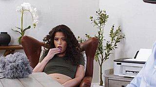 Victoria Voxxx - Jayden Marcos - Is he stroking his cock behind his desk? - ah-me.com