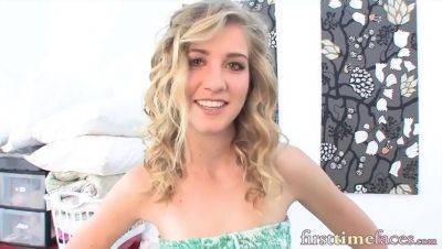 First Time Sex Interview: Blonde Amateur Megan Madsen Gets Impaled Hard on Massive Cock - xxxfiles.com