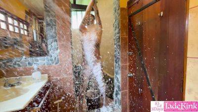 Amateur GF Gets Foam Sprayed & Rough Fuck Humiliation in Bathroom BDSM - porntry.com