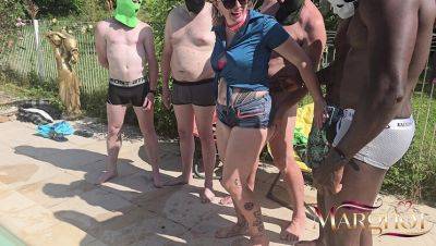 Sexy MILF Gangbanged Hard by BBCs - Outdoor Anal & DP Fuck on Pleasure Island - veryfreeporn.com - France
