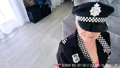 Amateur French Policewoman Slut Fucked Doggy Style - Cum in Mouth MILF Roleplay - veryfreeporn.com - France