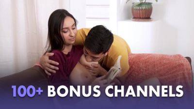 Get Pounded By A Horny Ghost In Their New Home - Charlie Valentine And Maya Woulfe - hotmovs.com