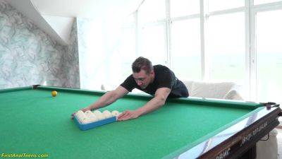 Her First Rough Anal On The Pool Table - hotmovs.com