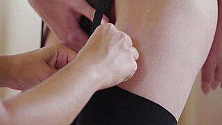 Ginebra Bellucci - Strapon initiation for Ginebra Bellucci and Eve Sweet - ah-me.com