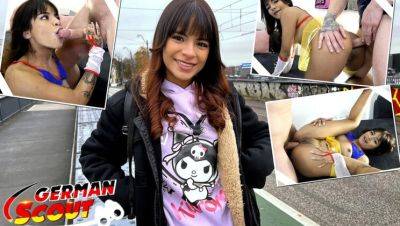 Petite Latina Michy Perez Takes Big Dick Anal in German Scout Casting - xxxfiles.com - Germany