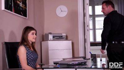 Renata Fox - Young secretary Renata Fox gets tied up and anal fucked hard on office desk - porntry.com