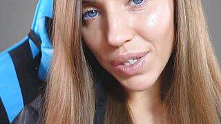 ASMR 30 minutes mouth sounds, amazing lens licking and magic tongue movements - ah-me.com