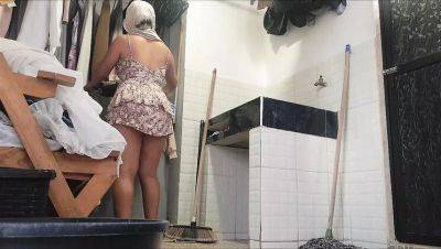 18 Year Old Moroccan Teen Grooming in Bib Shorts Outside with Old Man Voyeur - xxxfiles.com - Egypt - India - Morocco