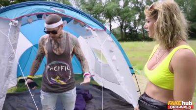 Honour May - Beautiful Girls And Honour May - Horny Old Man Fucks Two All Over The Camping Site - hotmovs.com