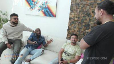 Pornstar Eva Perez gets caught by 4 guys for a hardcore anal - hotmovs.com