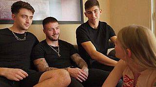 Wild Orgy Smashing Sammm Next Door's Tiny Pussy!!! 2 Cocks For Her Pussy! - ah-me.com