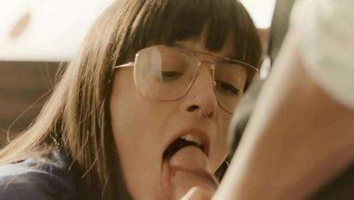 Sweet Caomei Fucks Her Boss - Big Natural Tits Blowjob and Cumshot - veryfreeporn.com