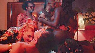 Stunning Bebe and Muriel's Trippy 5 cock orgy GANGBANG - ah-me.com