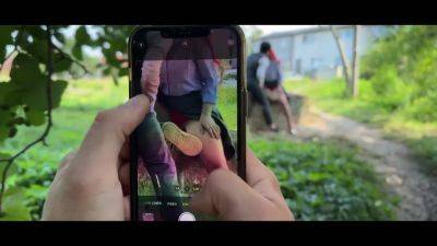 HUNT4K. Redhead whore cheated on her boyfriend in public and played with her natural tits - hotmovs.com