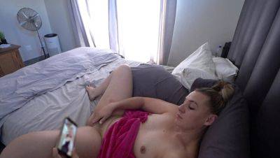 Horny PAWG MILF Stacey Reid Watches Lesbian Porn & Rides Dildo on Teddy - Big Booty Solo Masturbation - xxxfiles.com - South Africa