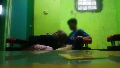 Indonesian Hijab Teen Gets Fucked Hard by Cousin in Living Room - Hot Homemade Creampie - porntry.com - Indonesia