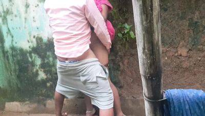 Stepbrother Fucks Komal Hard Outdoor in Rough Indian Sex Scene - porntry.com - India