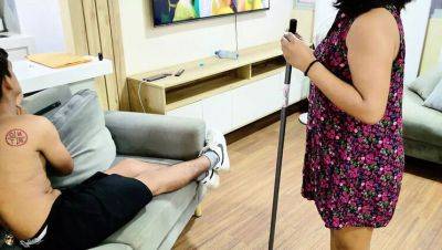 Amateur Peruvian Cleaning Maid Fucks Boss and Stepdad Threesome - Real Homemade Squirting Orgasm - porntry.com - Peru