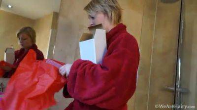 Daniella uses toys after rinsing her hairy pussy - WeAreHairy - hotmovs.com