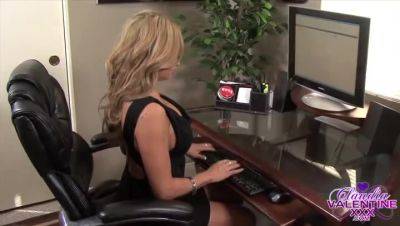 Claudia Valentine - Claudia Valentine Sucks Bosses Cock Clip#1 - hotmovs.com