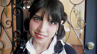 Cute Schoolgirl sex at the first date! - ah-me.com