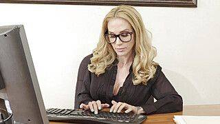 Sarah Jessie - MILF Sarah Jessie Demands To Suck Employee's Cock Now! - ah-me.com