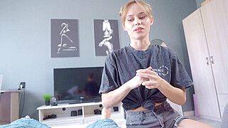 Unable to resist my meat, Stepister let me bang her cootchie and burst on her face - a decadent XXX encounter! - ah-me.com