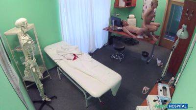 Nikky In Stud Cums All Over Nurses Stomach - hotmovs.com