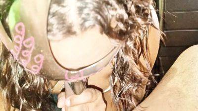 My Friends Wife Giving A Good Blowjob When No Ones Home - desi-porntube.com - India