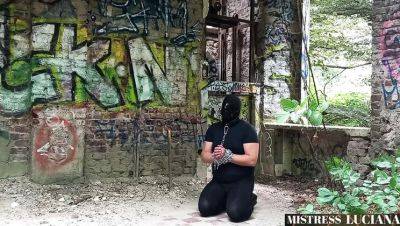 Mistress Luciana Dominates Slave with Piss in Eye - Extreme German BDSM Humiliation - veryfreeporn.com - Germany