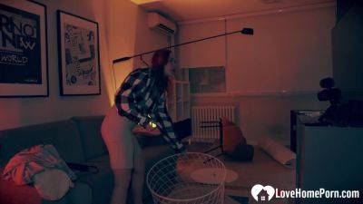 Robber gets to fuck a hot redhead wife - hotmovs.com